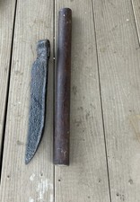 Antique Froe Blacksmith Tool still In Great Condition Comes With A New Handle picture
