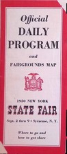 1950 NY State Fair Daily Program & Grounds Map Syracuse Mid-Century picture