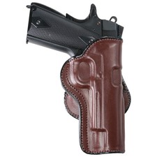 Maxx Carry Leather Paddle OWB Holster for 1911 Guns, Brown Right Hand picture