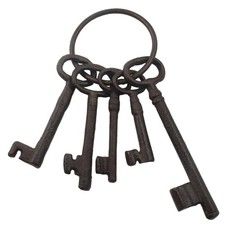 Vintage Cast Iron Skeleton Key Set picture