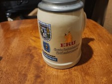 Vintage Ceramic Reichelbrau Kulmbach Germany Stoneware Beer Stein Mug, 0.5 liter picture