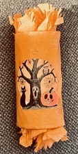 Rare vintage Halloween Crepe Paper Party Favor handmade with prizes no candy  picture
