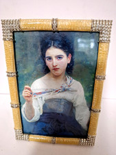 BEAUTIFUL JAY STRONGWATER GOLD ENAMELED/ RHINESTONES PICTURE FRAME picture