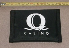 Q Casino Dubuque Iowa IA Vinyl Bi Fold Wallet Promo Gambling Looks Never Used  picture