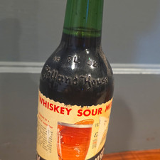 Holland House Whiskey Sour Mix 16 fl oz Green Glass Bottle w/ Cap picture