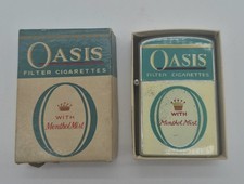 NEVER FIRED Vtg CONTINENTAL Lighter Advertising OASIS Cigarettes W/Original Box picture