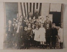 Antique School Class Photo RPPC West Virginia WV Vintage Postcard  Kids  Teacher picture