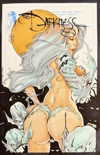 Darkness 1 - Blank Sketch Variant Cover + Original Art by Onyx/E McClendon w/COA picture