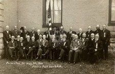 Princeton IL May 30 1910 Ferris Post 309 Civil War G.A.R. RPPC Postcard COPY picture