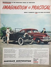 War Bonds 1924 Chrysler 1942 Plymouth Print Ad Ephemera Wall Art Decor picture