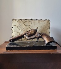 1940s Tv Lamp, Cowboy Six Shooter Revolver Gun MCM Decor Vintage picture