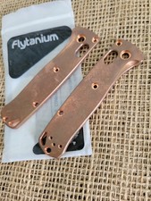 Flytanium Fits Benchmade Mini Bugout Stonewash Finish Copper Construction 676 picture