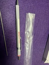 rOtring 600 2.0mm Silver Drop Type Lead Holder NOS Box Manual Discontinued picture