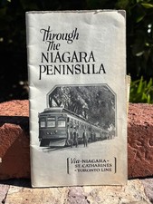 1910 Through the Niagara Peninsula Ontario Canada Railroad NS&T Railway Booklet picture