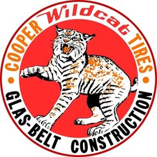 Cooper Wildcat Glas Belt Construction Tires NEW Sign 28