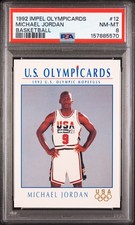 1992 IMPEL OLYMPICARDS BASKETBALL #12 MICHAEL JORDAN PSA 8 picture