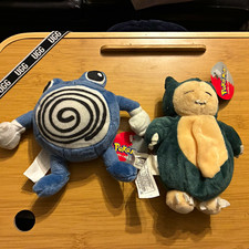 NWT vintage Hasbro 1998 Pokémon Poliwhirl & Snorlax original tag lot of 2 picture