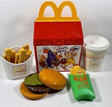 VINTAGE 1989 FISHER PRICE - FUN WITH FOOD MCDONALD'S HAPPY MEAL - COMPLETE SET picture