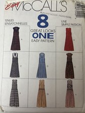 Vintage McCall's 90's Modest Jumper Dress Pattern 7240 UNCUT Sz D 12 14 16 picture