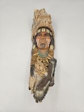 'Native American Indian With Eagle Resin Wall Plaque/Art Décor - 12