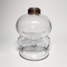 Antique Ripley Co Glass Double Handled Oil Lamp picture