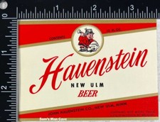 Hauenstein New Ulm Beer Label picture