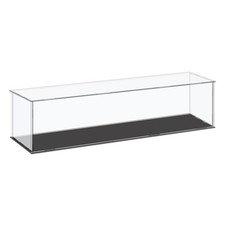 Acrylic Display Case Plastic Small Assemble Dustproof Showcase 41x11x10.5cm picture