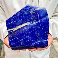 4.03LB Lapis Lazuli Freeform Polished Rough Tumble Healing Crystal Specimen Sto picture