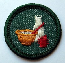 Vintage Girl Scout 1955-1960 COOK BADGE Kitchen Chef Baker Baking Foods Patch picture