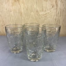 Set of 4 Princess House Fantasia Crystal Glasses 12oz Tumbler / 5