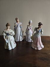 Vintage Lot Of 4 Homco Home Interior Victorian Ladies Figurines Porcelain  picture