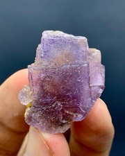 17 Gm Natural Purple Color Fluorite Crystal Cubic Fluorite From Pakistan picture