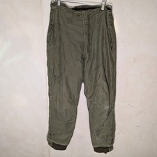 vtg 1961 U.S. Navy Green Cold Weather Fleece Pants DA 36 243 C-61 medium 34x30 picture