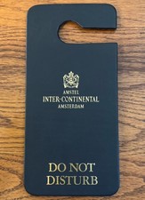 AMSTEL Hotel INTER• CONTINENTAL AMSTERDAM Black “Do Not Disturb” Door Hanger picture