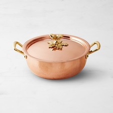 Ruffoni Historia Hammered Copper Chef Braiser with Acorn Knob, 3 1/2-Qt. picture