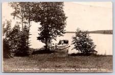 Antique Minnesota Postcard TOWER Lake Vermilion Fabins Park 1922 RPPC picture