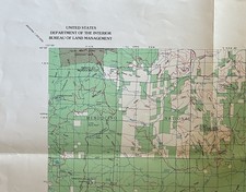 1975 BLM Mendocino National Forest California Map 1:100,000 Vintage USGS picture
