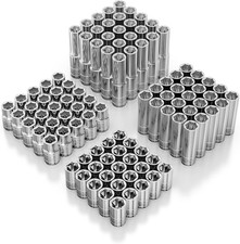 100Pc 10Mm Socket Set - Bulk 10Mm Chrome Sockets - 1/4