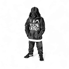 Urban 3D Printed Darth Vader Figurine – Streetwear Hoodie Collectible, Urban ... picture