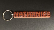 Keychain NATHANIEL Personalized Custom Name Fob Wood Key Ring Unique Gift Idea picture