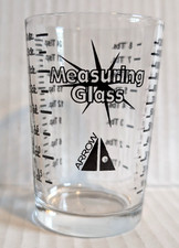 Vintage Arrow Measuring Glass 4 oz 8 Tablespoons Black Lettering - VG Condition picture