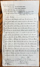 Letter & Post card by German POW Generalmajor Fritz Ebeling held in Italy by US picture