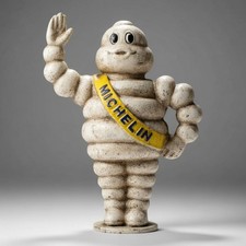 Michelin Man 1889 Cast Iron Coin Bank — 6.5