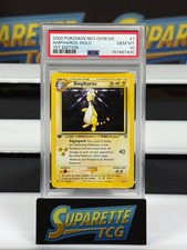 2000 Pokemon Neo Genesis 1st Edition Ampharos Holo PSA 10 SWIRL picture