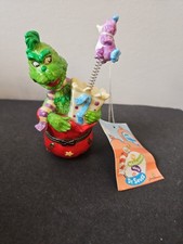 NOS VTG 90s Midwest Of Cannon Falls Grinch & Whozit Porcelain Hinged Trinket Box picture
