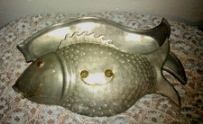 ANTIQUE Pewter Platter Plate 1800s WARMING TRAY WITH COVER picture