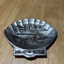 Vintage Atlantic City Trinket Tray Silvertone Made In Japan picture