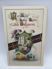 Vintage/ Antique 1908-1915 Halloween Greeting Postcard • Gottschalk picture