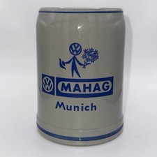 MAHAG Vintage Ceramic Mug, Volkswagen VW German Car Beetle Bus Dealership Promo picture