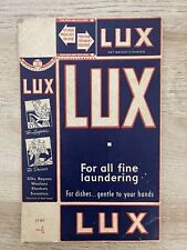 Lux Laundry Detergent Vintage 1950s Soap Box - Flattened picture